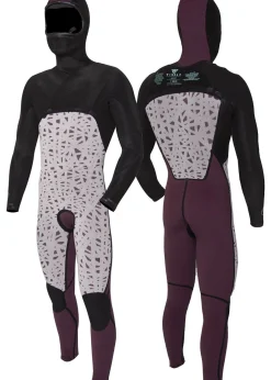 7 Seas 5-4-3 Full Hooded Chest Zip Wetsuit