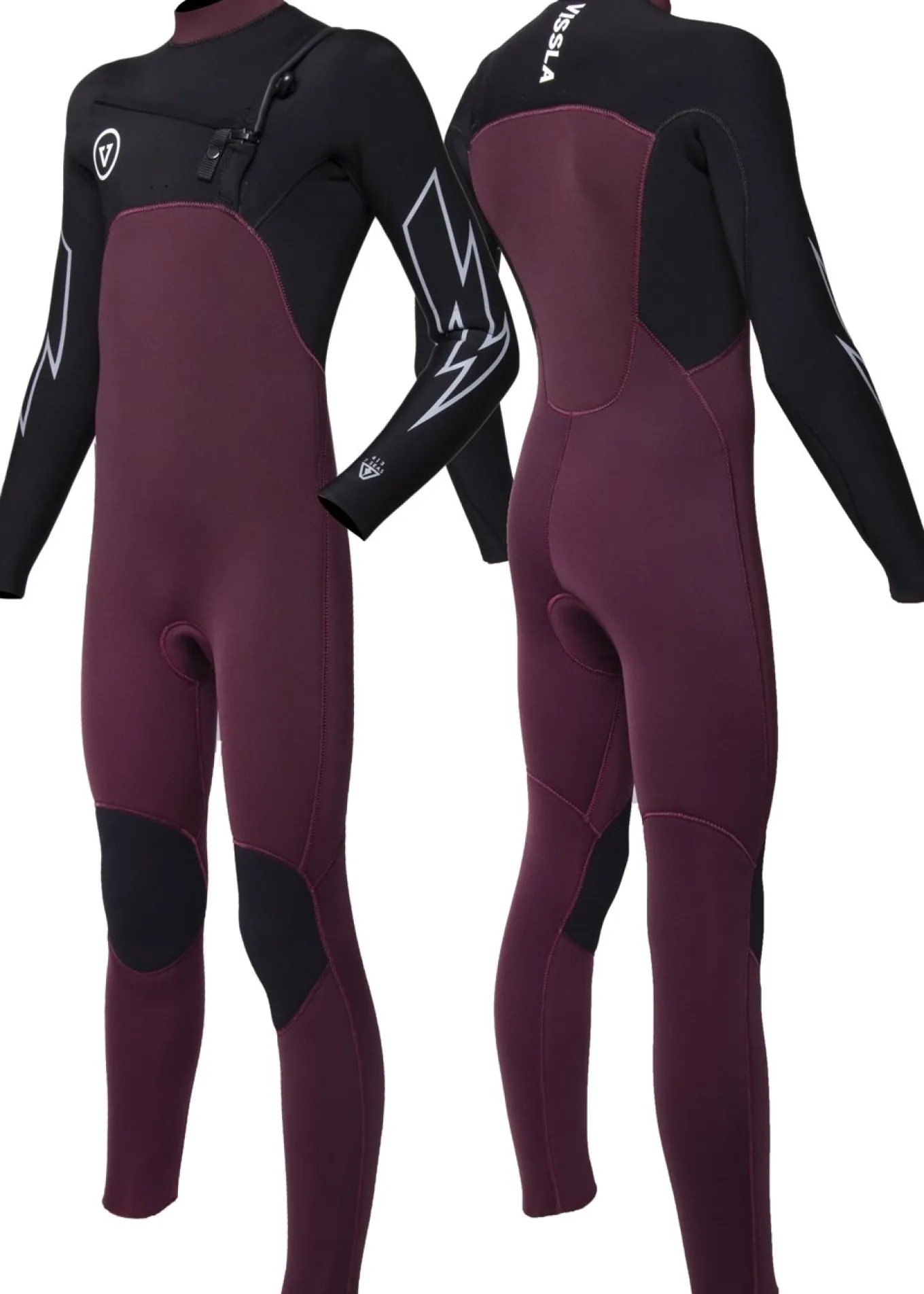 7 Seas Boys 3-2 Bolt Full Chest Zip Wetsuit