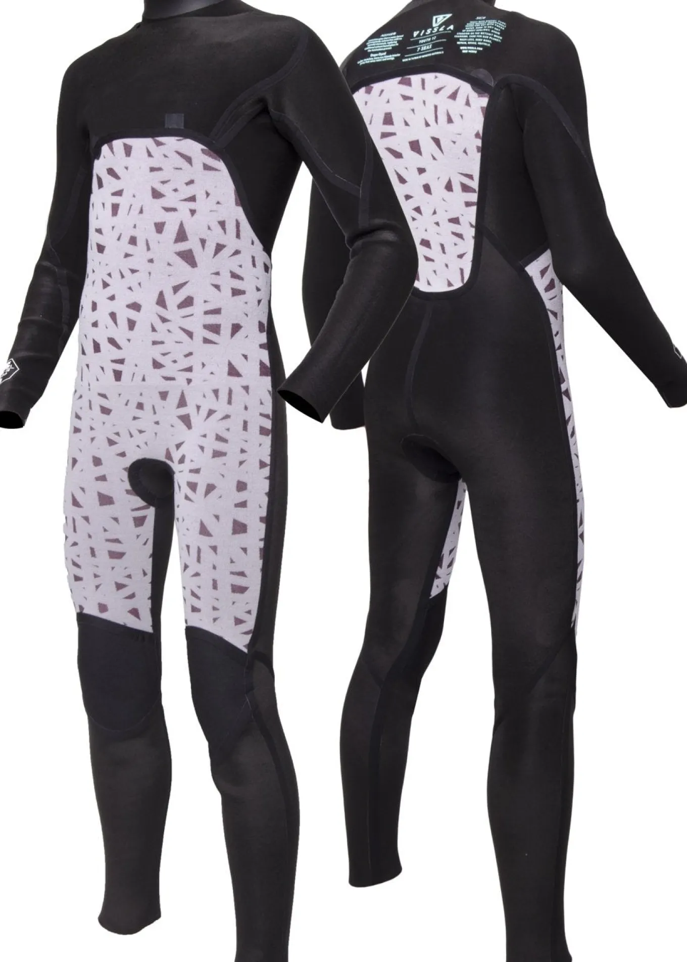 7 Seas Boys 3-2 Bolt Full Chest Zip Wetsuit