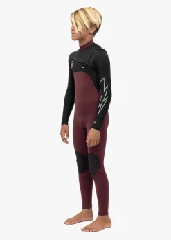 7 Seas Boys 4-3 Bolt Full Chest Zip Wetsuit
