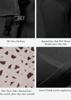 7 Seas Boys 4-3 Full Chest Zip Wetsuit