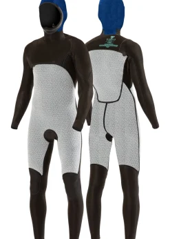 7 Seas Boys 5-4-3 Full Hooded Chest Zip Wetsuit