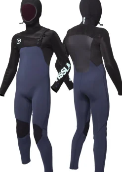 7 Seas Boys 5-4-3 Full Hooded Chest Zip Wetsuit
