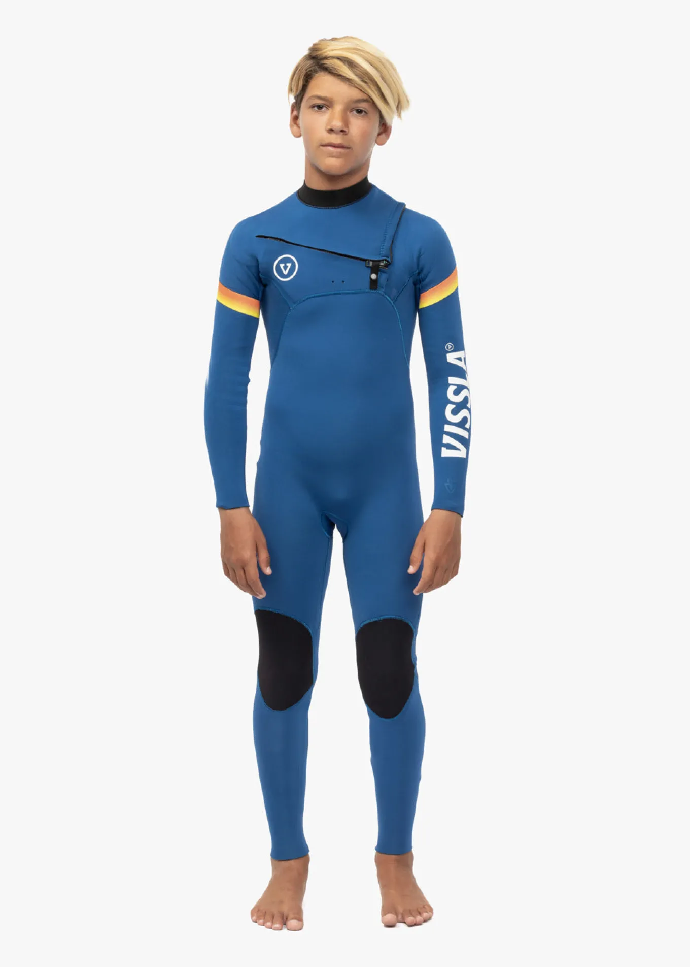 7 Seas Boys Raditude 4-3 Full Chest Zip Wetsuit