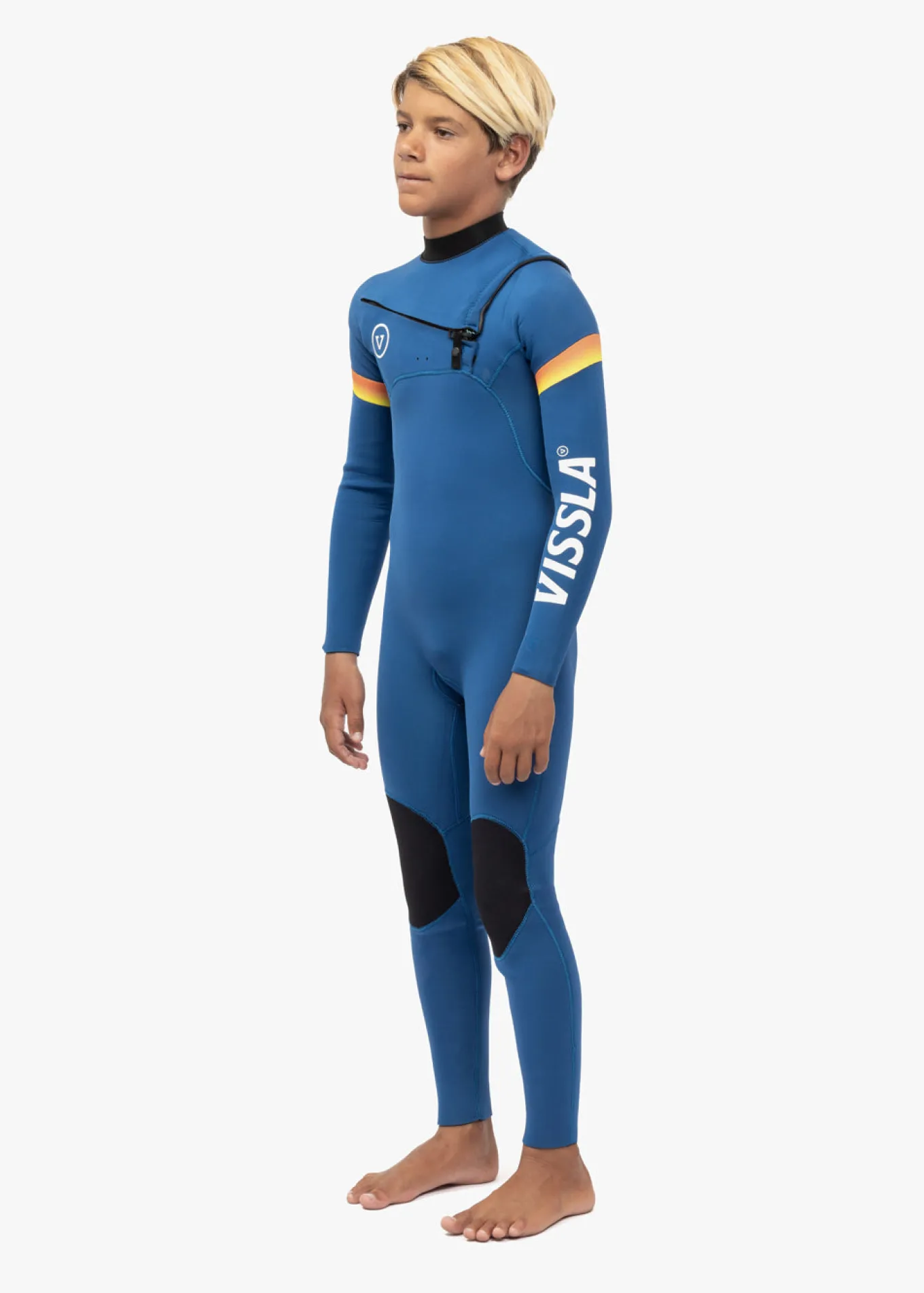 7 Seas Boys Raditude 4-3 Full Chest Zip Wetsuit