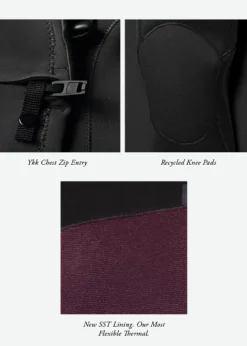 7 Seas Comp 3-2 Full Chest Zip Wetsuit