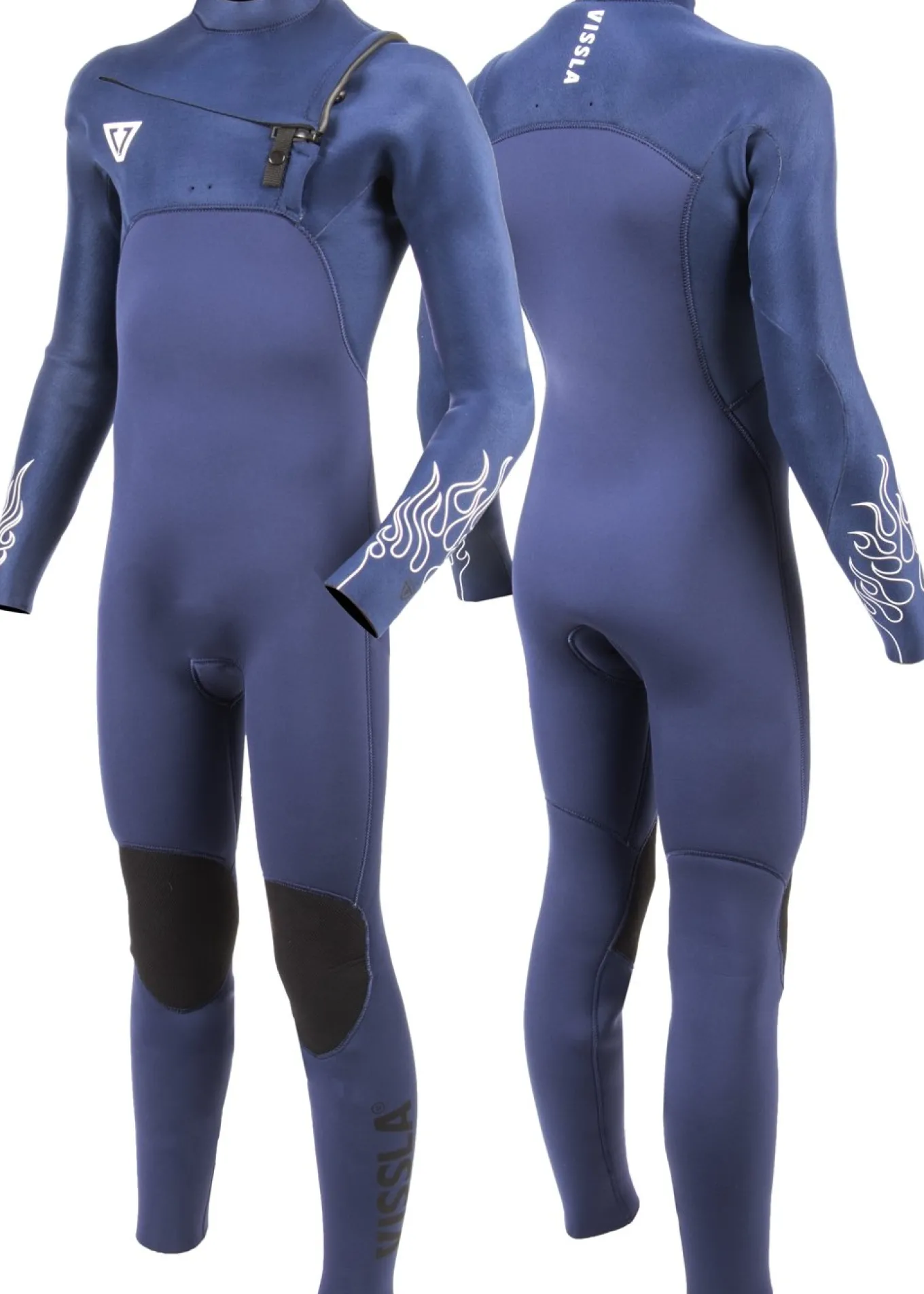 High Seas Boys Fire 4-3 Full Chest Zip Wetsuit