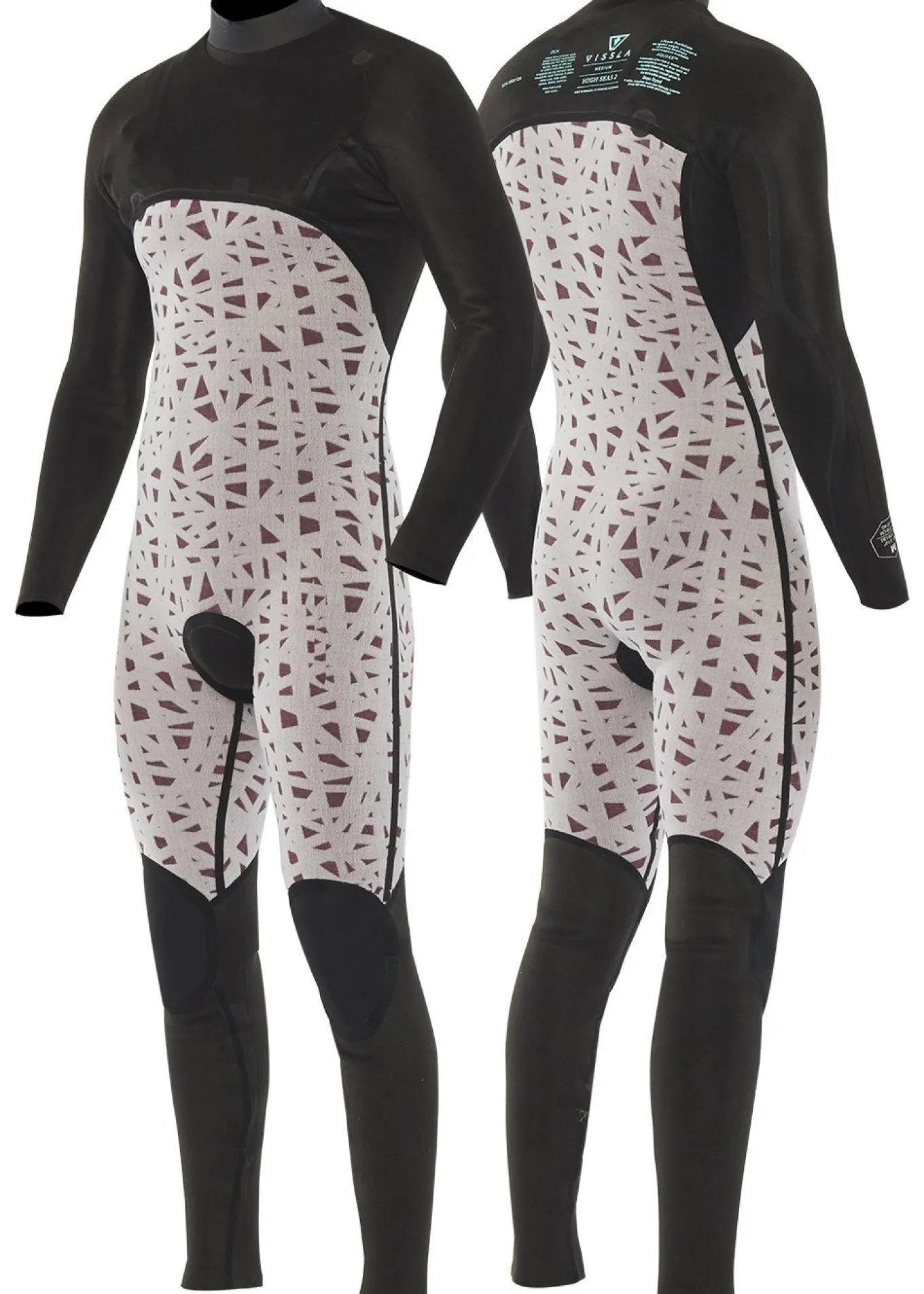 High Seas II 4-3 Full Chest Zip Wetsuit