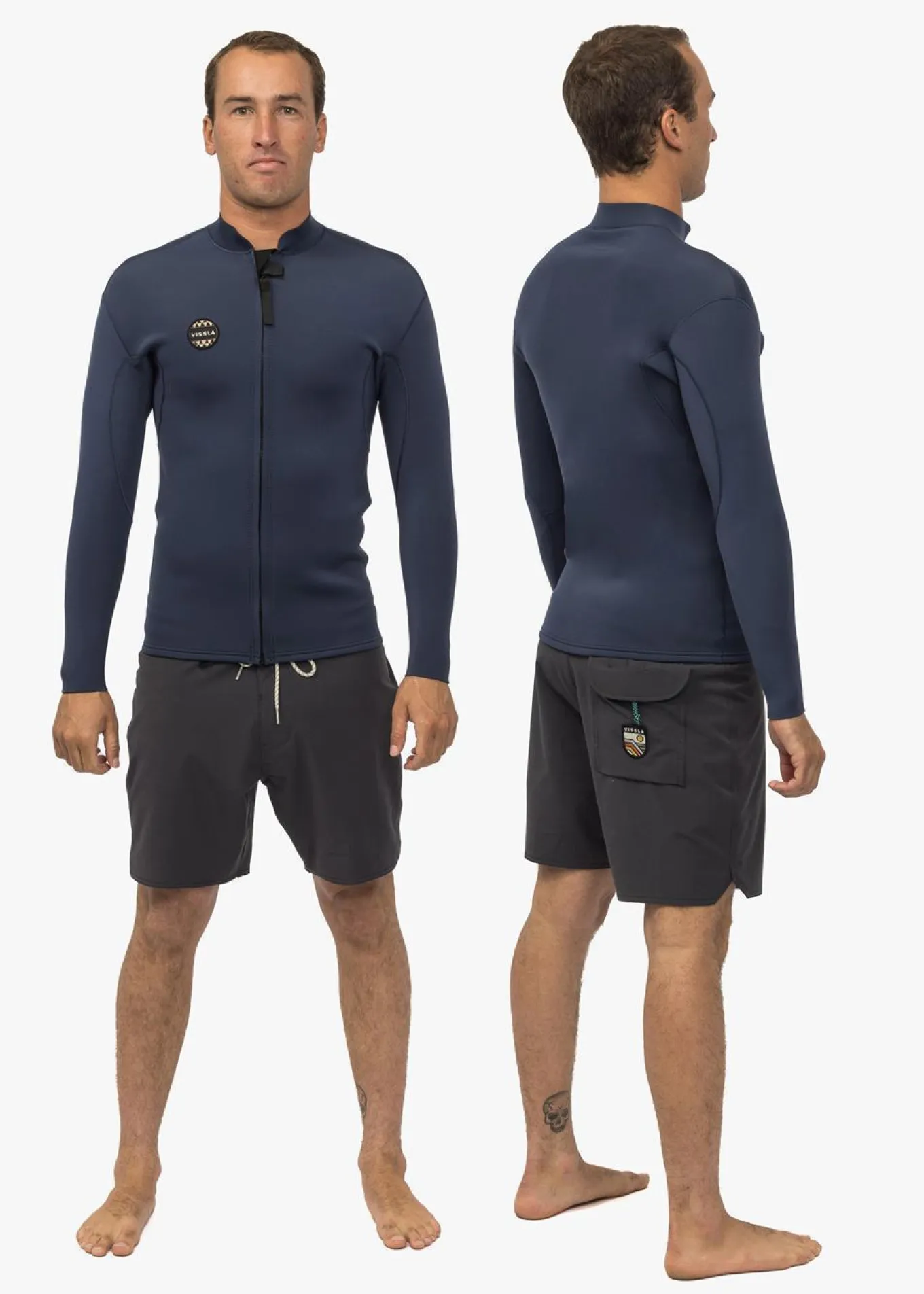 Solid Sets 2Mm Front Zip Wetsuit Jacket